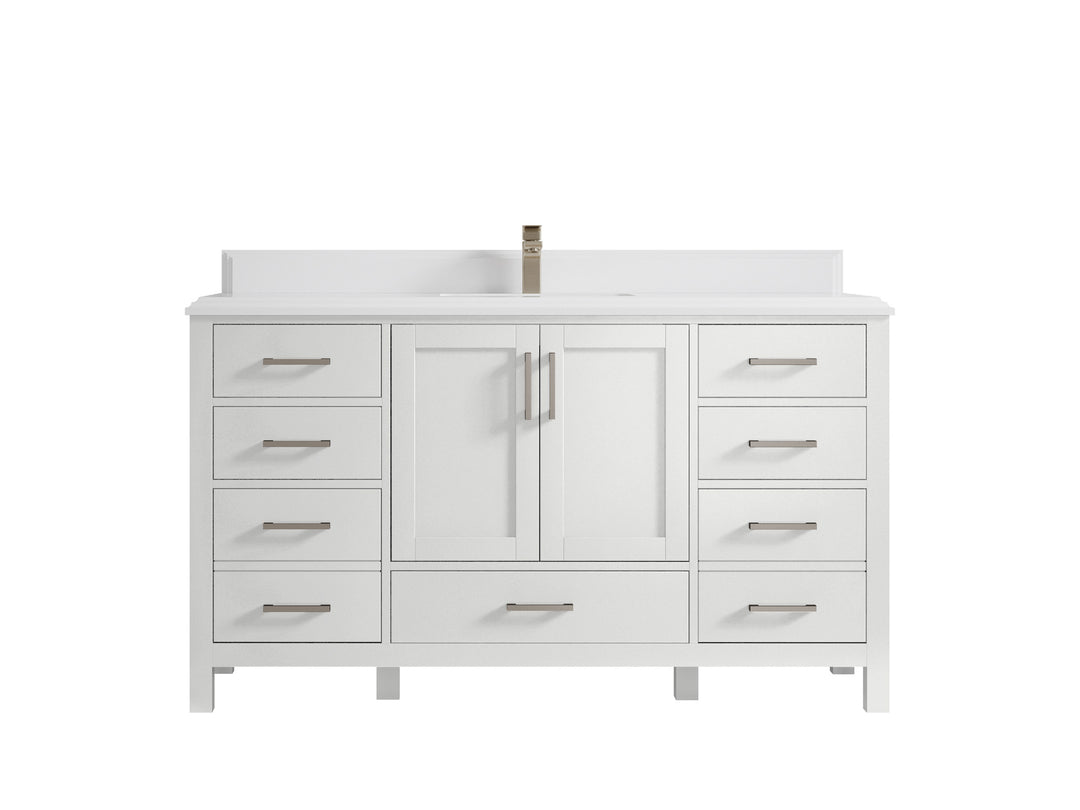Malibu 60 in. W x 22 in. D Single Sink Bathroom Vanity