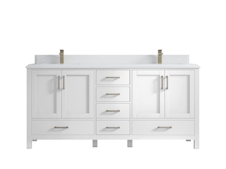 Malibu 72 in. W x 22 in. D Double Sink Bathroom Vanity - photo 29