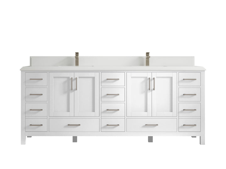 Malibu 84 in. W x 22 in. D Double Sink Bathroom Vanity - photo 29