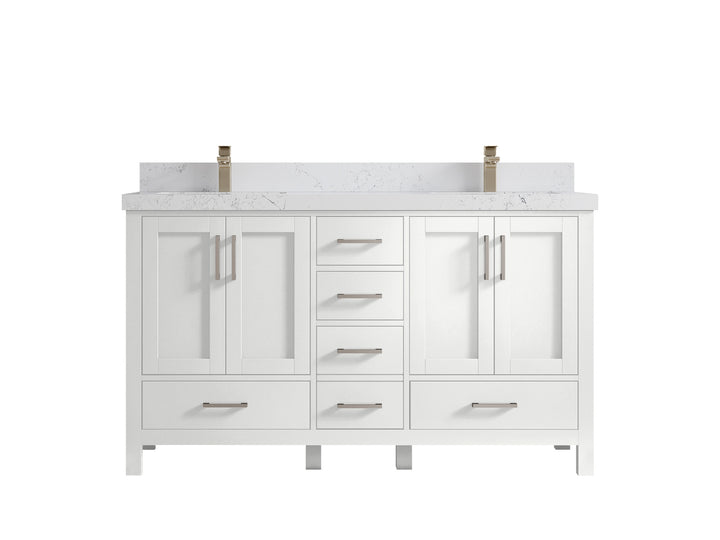 Malibu 60 in. W x 22 in. D Double Sink Bathroom Vanity - photo 31