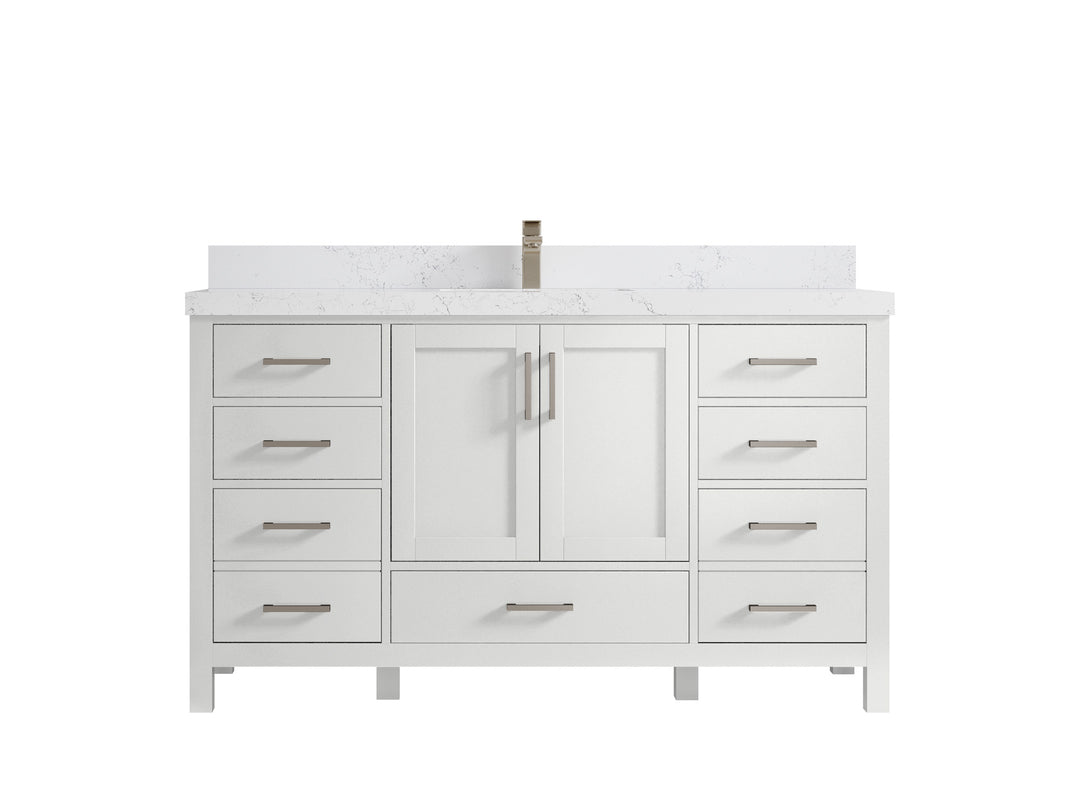 Malibu 60 in. W x 22 in. D Single Sink Bathroom Vanity