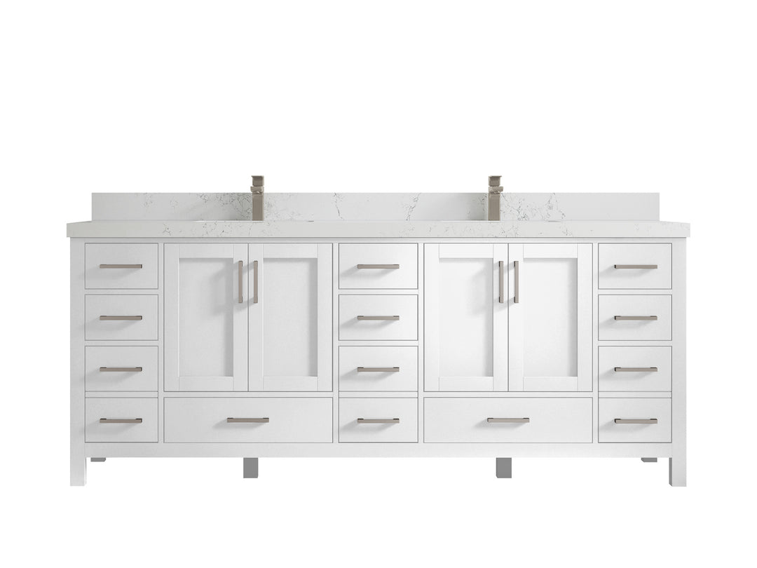 Malibu 84 in. W x 22 in. D Double Sink Bathroom Vanity