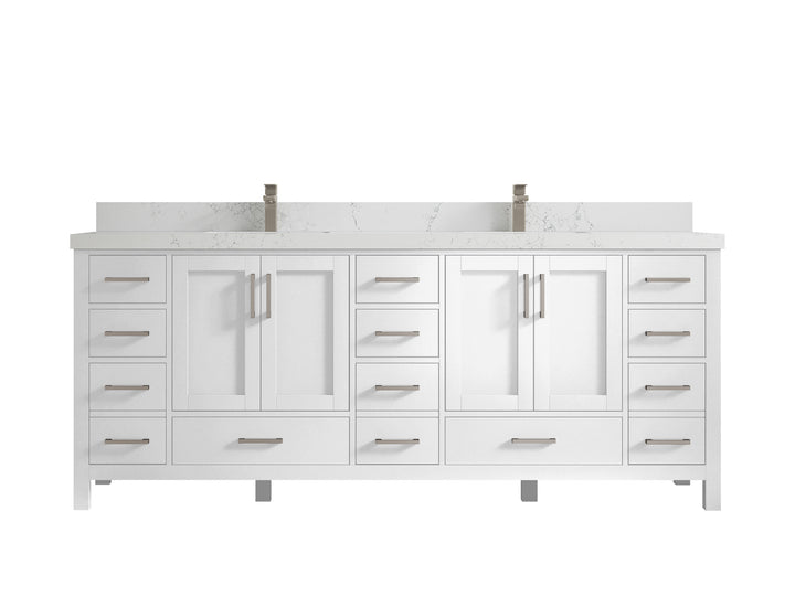 Malibu 84 in. W x 22 in. D Double Sink Bathroom Vanity - photo 31