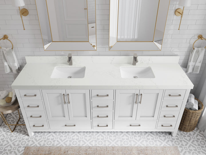 Malibu 84 in. W x 22 in. D Double Sink Bathroom Vanity - photo 30