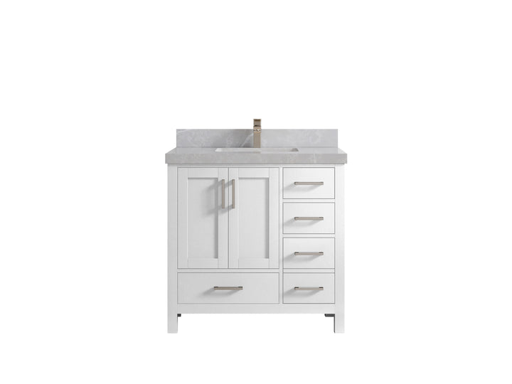 Malibu 36 in. W x 22 in. D Bathroom Vanity Center Sink - photo 33