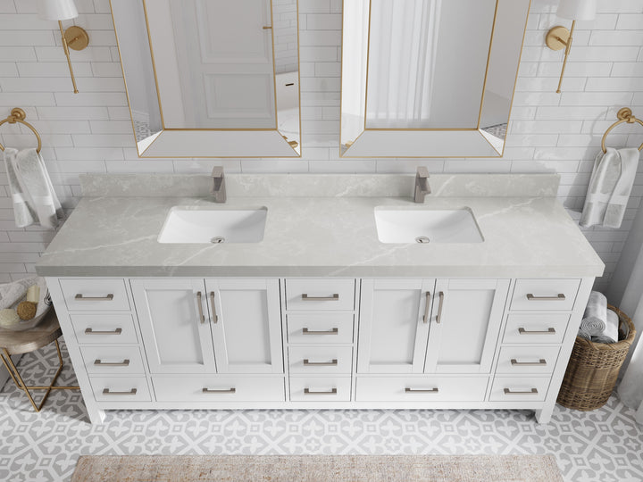 Malibu 84 in. W x 22 in. D Double Sink Bathroom Vanity - photo 32