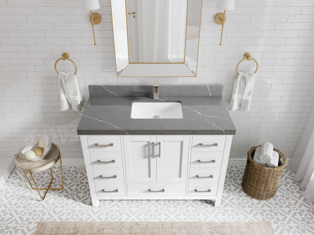 Malibu 48 in. W x 22 in. D Single Sink Bathroom Vanity