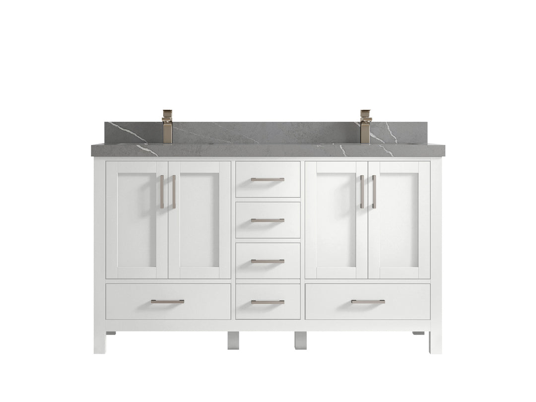 Malibu 60 in. W x 22 in. D Double Sink Bathroom Vanity