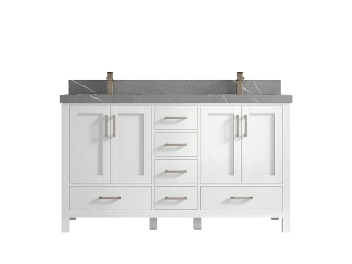 Malibu 60 in. W x 22 in. D Double Sink Bathroom Vanity - photo 35