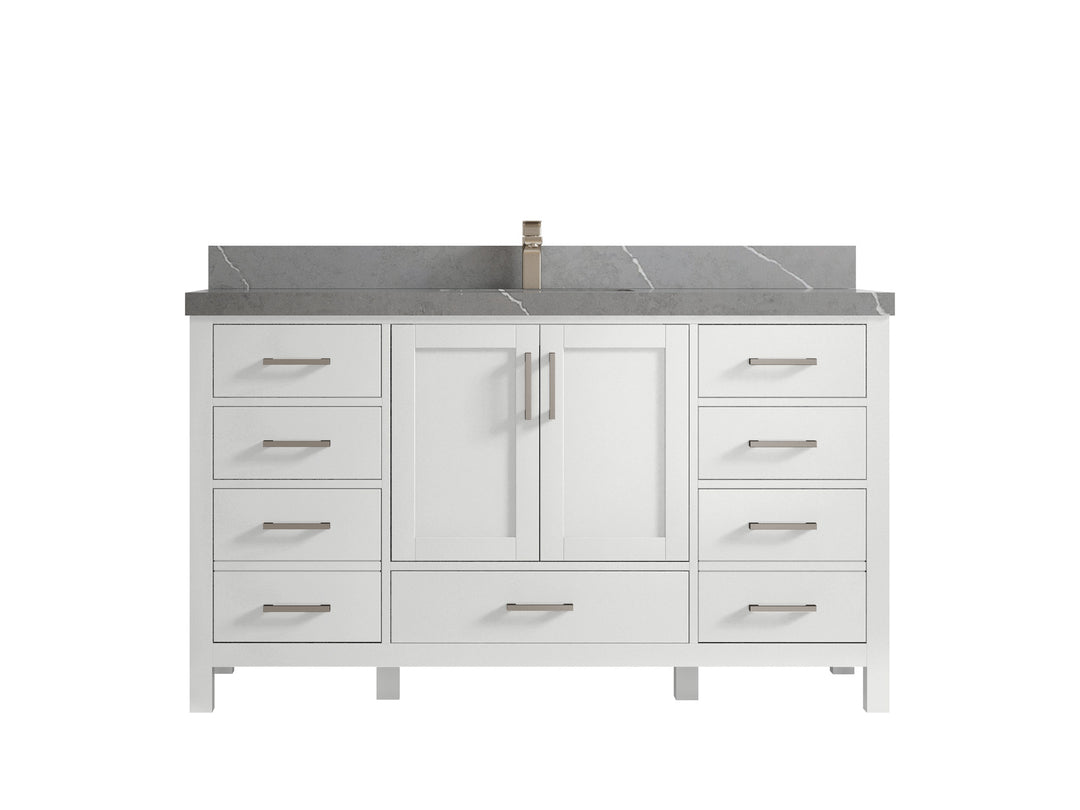 Malibu 60 in. W x 22 in. D Single Sink Bathroom Vanity