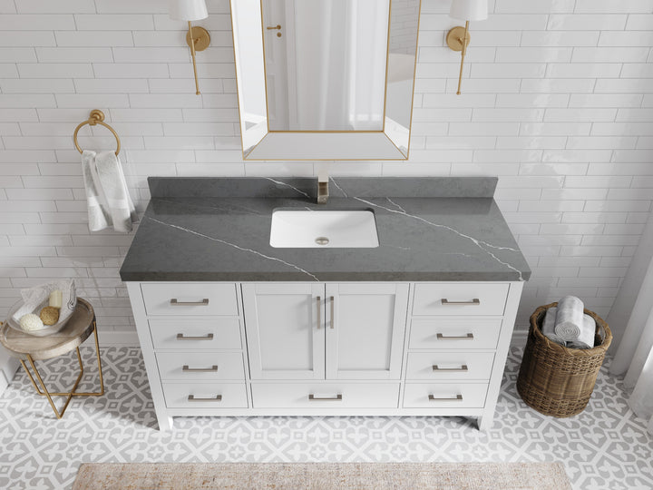 Malibu 60 in. W x 22 in. D Single Sink Bathroom Vanity - photo 30