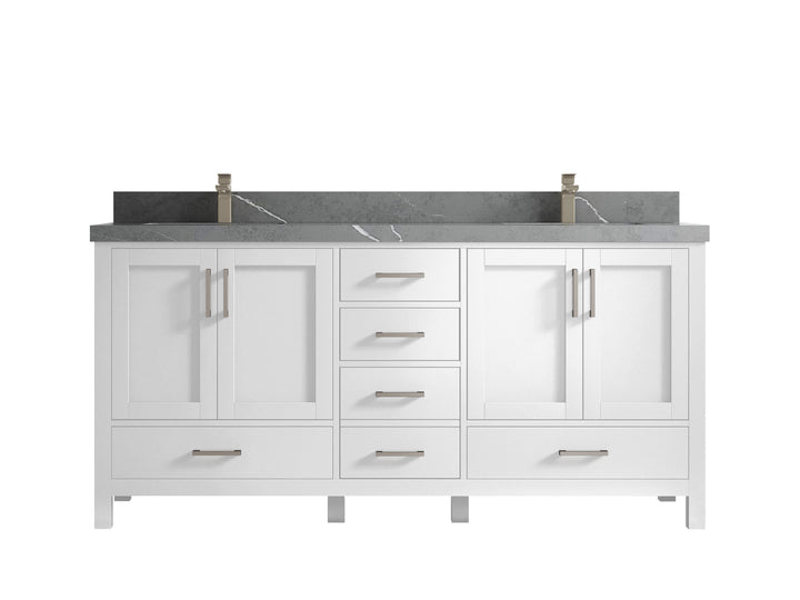 Malibu 72 in. W x 22 in. D Double Sink Bathroom Vanity - photo 35