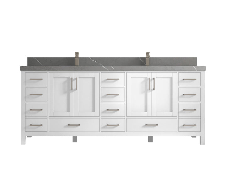 Malibu 84 in. W x 22 in. D Double Sink Bathroom Vanity - photo 35