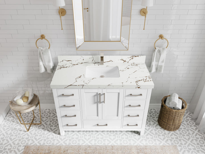 Malibu 48 in. W x 22 in. D Single Sink Bathroom Vanity - photo 36