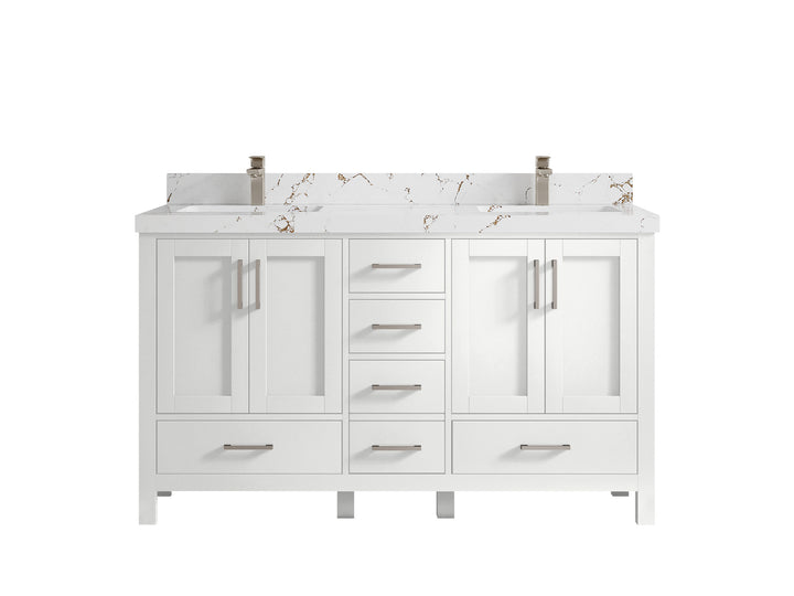 Malibu 60 in. W x 22 in. D Double Sink Bathroom Vanity - photo 37