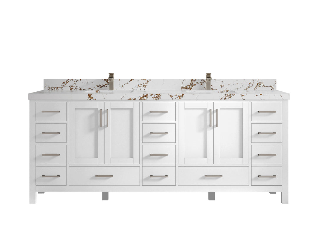 Malibu 84 in. W x 22 in. D Double Sink Bathroom Vanity