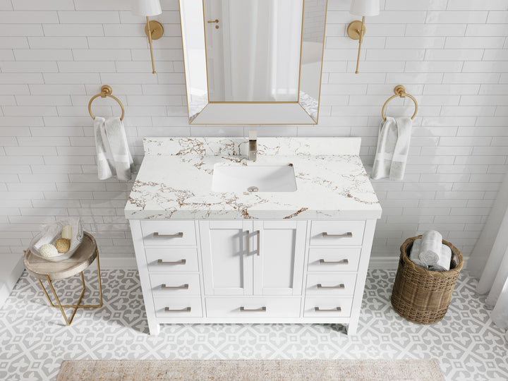Malibu 48 in. W x 22 in. D Single Sink Bathroom Vanity - photo 38