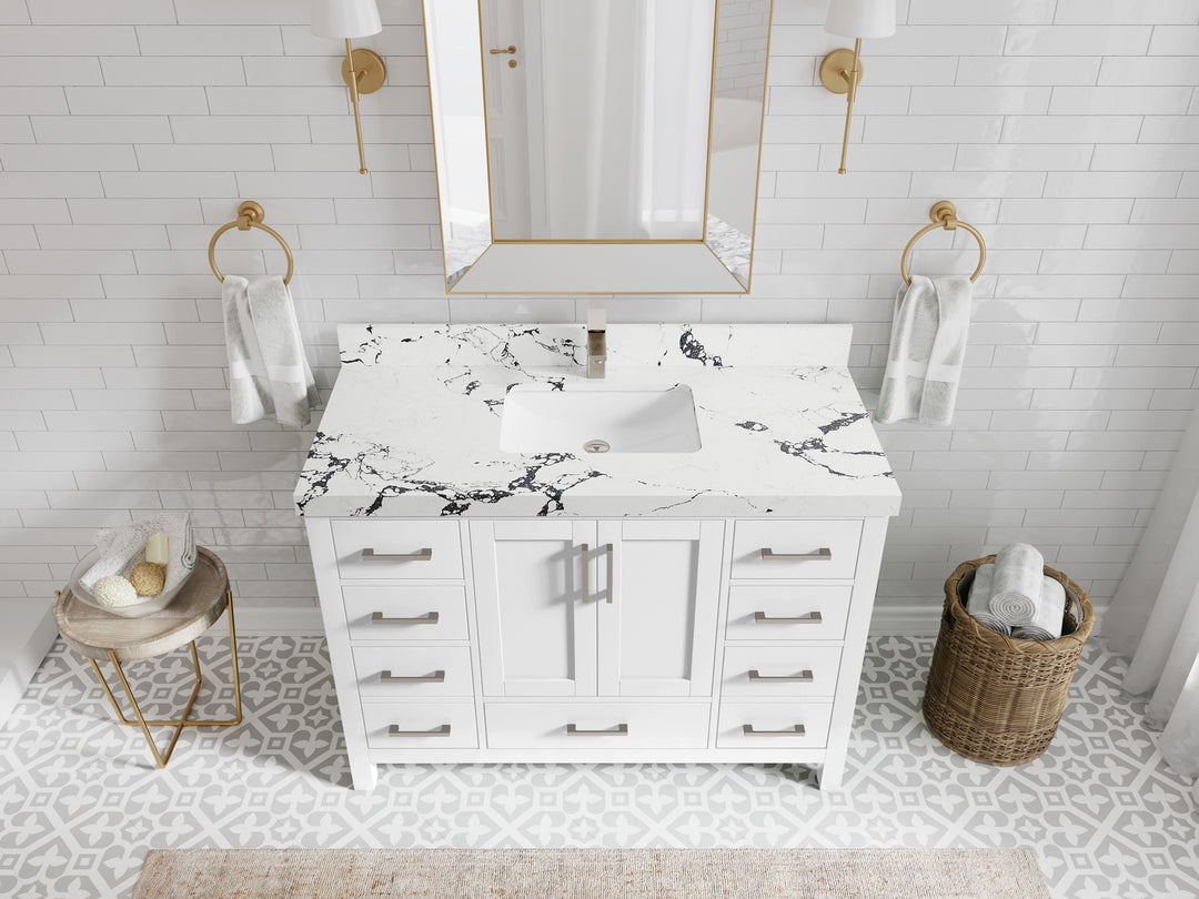 Malibu 48 in. W x 22 in. D Single Sink Bathroom Vanity