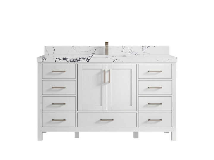Malibu 60 in. W x 22 in. D Single Sink Bathroom Vanity - photo 37