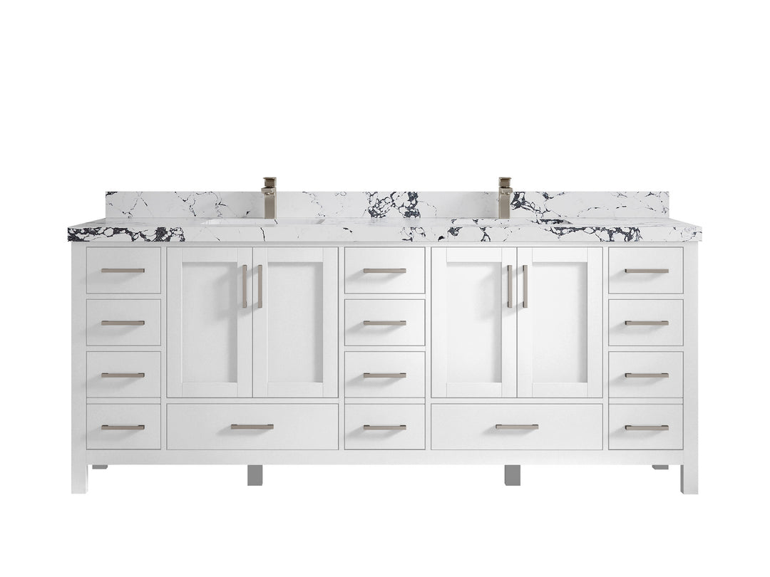 Malibu 84 in. W x 22 in. D Double Sink Bathroom Vanity