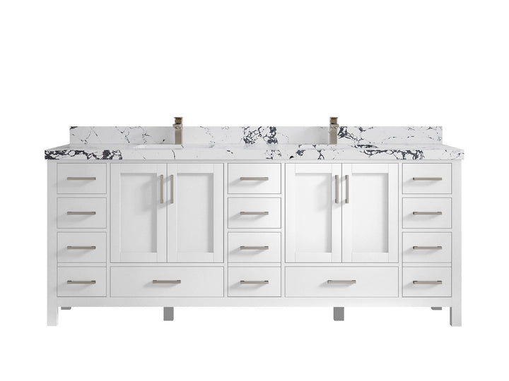 Malibu 84 in. W x 22 in. D Double Sink Bathroom Vanity - photo 41