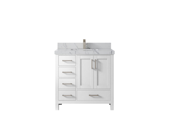 Malibu 36 in. W x 22 in. D Bathroom Vanity Center Sink 2 - photo 41