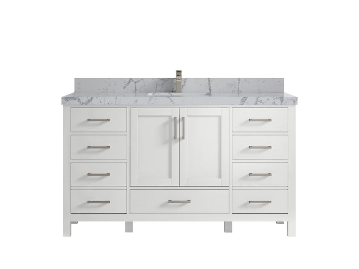 Malibu 60 in. W x 22 in. D Single Sink Bathroom Vanity - photo 39