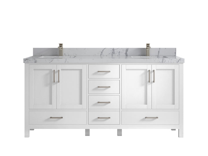 Malibu 72 in. W x 22 in. D Double Sink Bathroom Vanity - photo 43