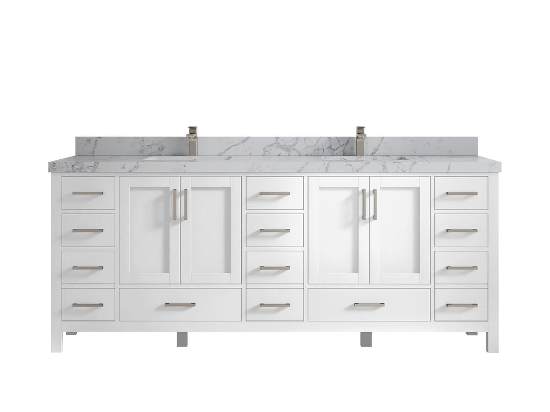 Malibu 84 in. W x 22 in. D Double Sink Bathroom Vanity