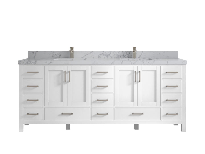 Malibu 84 in. W x 22 in. D Double Sink Bathroom Vanity - photo 43