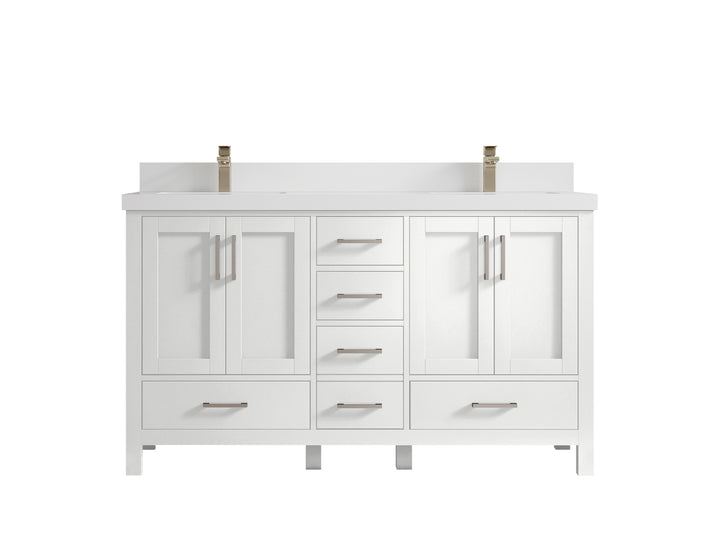 Malibu 60 in. W x 22 in. D Double Sink Bathroom Vanity - photo 45