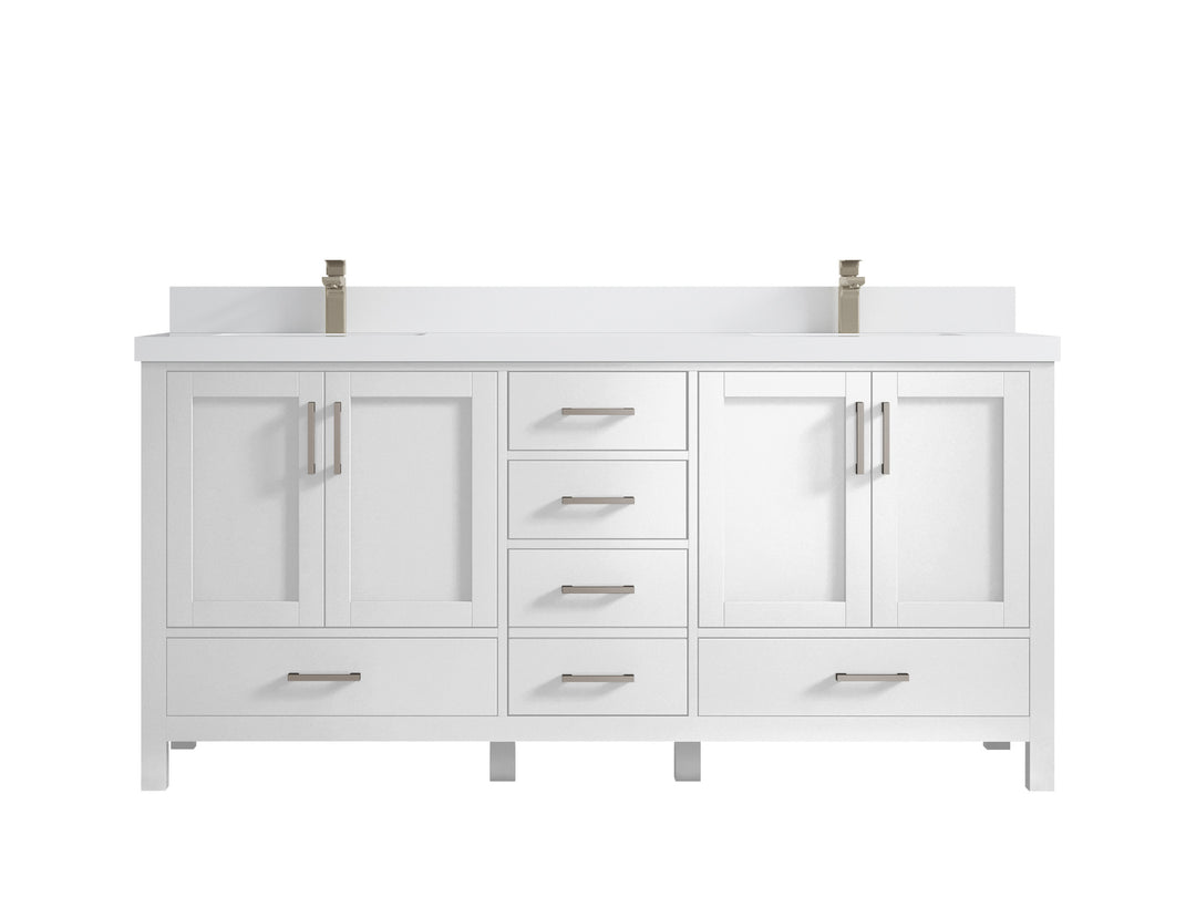 Malibu 72 in. W x 22 in. D Double Sink Bathroom Vanity