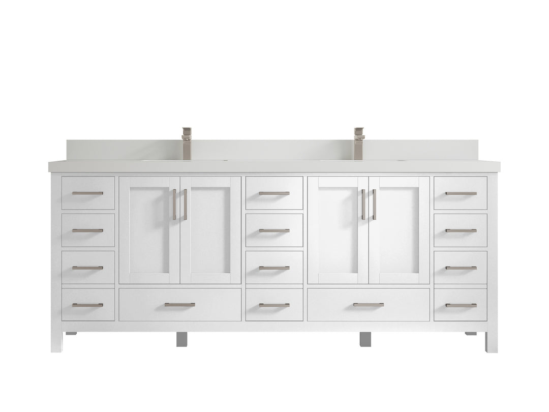 Malibu 84 in. W x 22 in. D Double Sink Bathroom Vanity