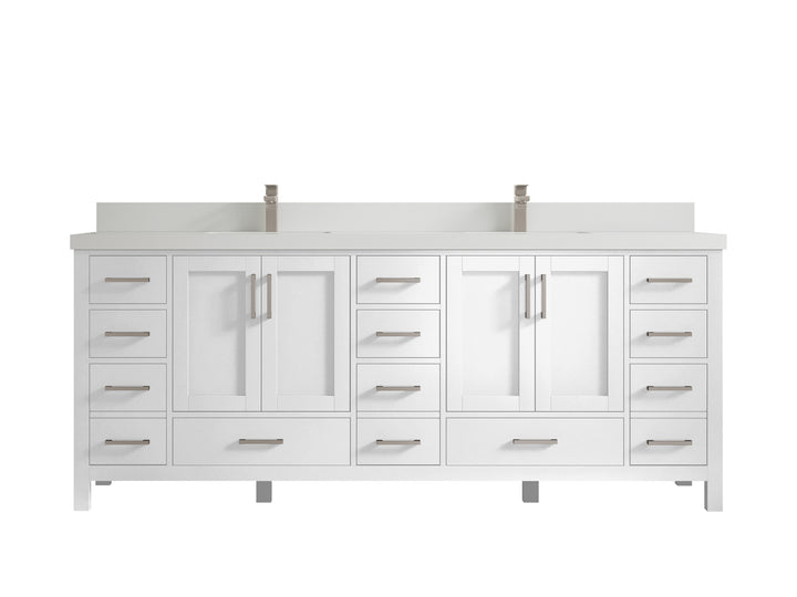 Malibu 84 in. W x 22 in. D Double Sink Bathroom Vanity - photo 45