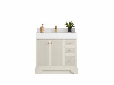 Manhattan 36 in. W x 22 in. D Center Sink Bathroom Vanity