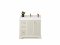 Manhattan 36 in. W x 22 in. D Center Sink Bathroom Vanity - photo 1