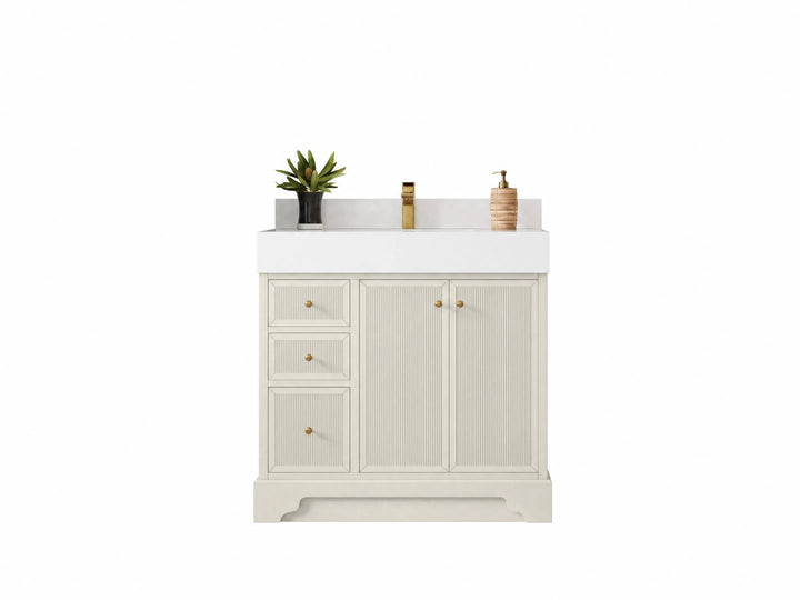 Manhattan 36 in. W x 22 in. D Center Sink Bathroom Vanity - photo 1