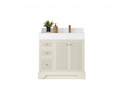 Manhattan 36 in. W x 22 in. D Right Offset Sink Bathroom Vanity