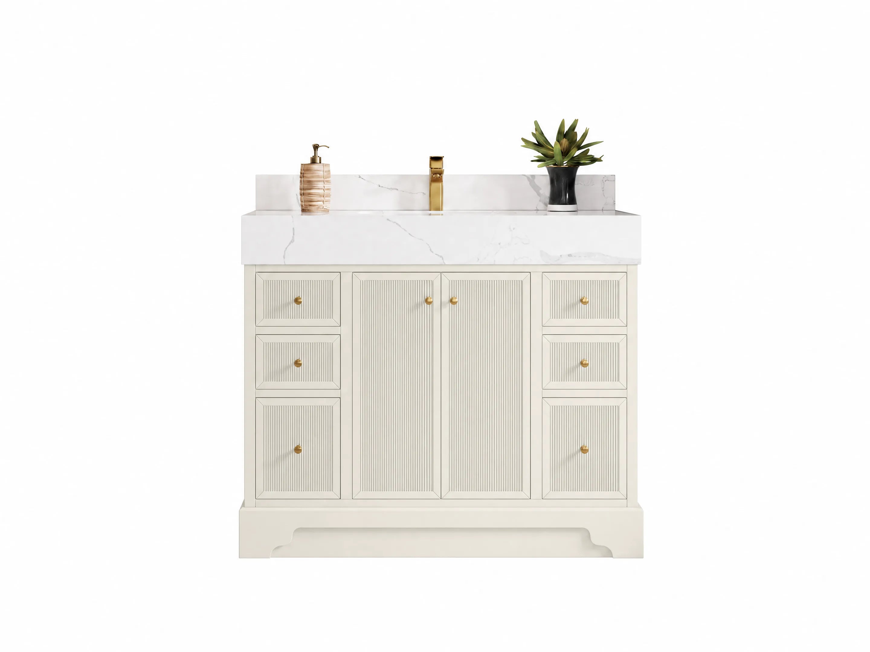Manhattan 42 in. W x 22 in. D Single Sink Bathroom Vanity