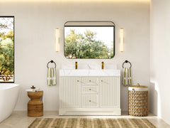 Manhattan 48 in. W x 22 in. D Double Sink Bathroom Vanity - photo 2