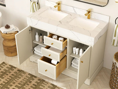 Manhattan 48 in. W x 22 in. D Double Sink Bathroom Vanity
