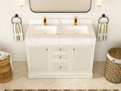 Manhattan 48 in. W x 22 in. D Double Sink Bathroom Vanity - photo 5