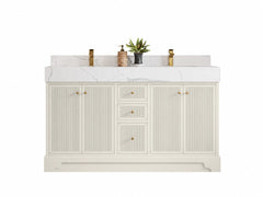 Manhattan 60 in. W x 22 in. D Double Sink Bathroom Vanity - photo 1