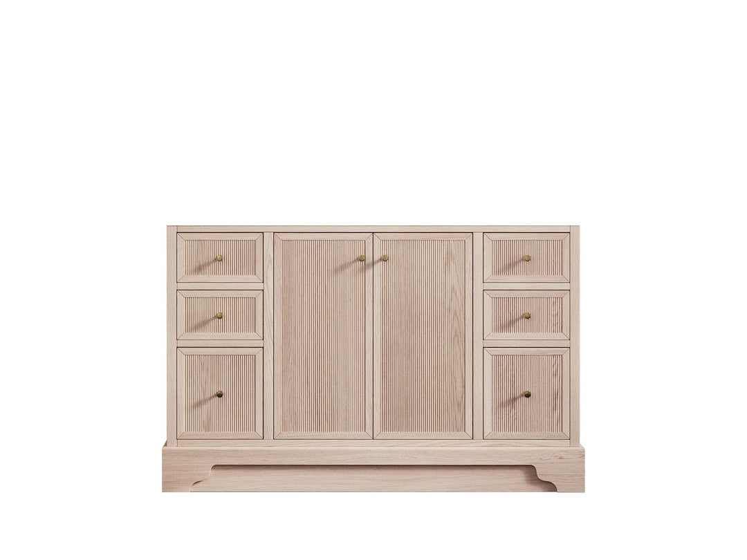 Manhattan White Oak 48 in. W x 22 in. D Single Sink Bathroom Vanity - Cabinet Only