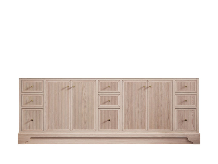 Manhattan White Oak 84 in. W x 22 in. D Double Sink Bathroom Vanity - photo 9
