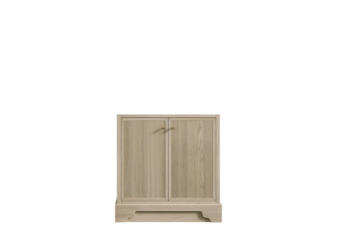 Manhattan Oak 30 in. W x 22 in. D Single Sink Bathroom Vanity in Nordic White - Cabinet Only