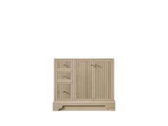 Manhattan White Oak 36 in. W x 22 in. D Right Offset Sink Bathroom Vanity - photo 9