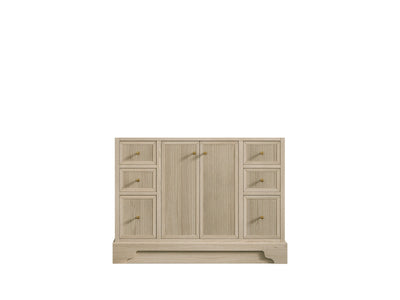Manhattan Oak 42 in. W x 22 in. D Single Sink Bathroom Vanity in Nordic White - Cabinet Only