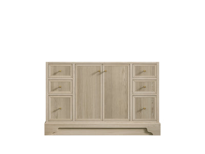 Manhattan Oak 48 in. W x 22 in. D Single Sink Bathroom Vanity in Nordic White - Cabinet Only