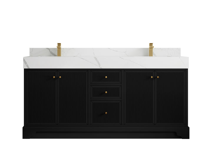 Manhattan 72 in. W x 22 in. D Double Sink Bathroom Vanity - photo 10